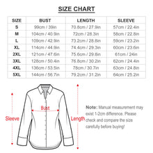 Cargar imagen en el visor de la galería, Blusa de camisa de ocio para mujer camisa de manga larga personalizado con patrón foto texto (impresión de imágenes múltiples)