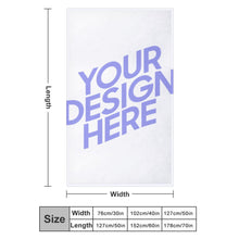 Cargar imagen en el visor de la galería, Manta 330g Franela Antibolitas / Cobija Gruesa para Sofá Dormitorio Sala de Estar para Niños Adultos Familia JJ0519694 Personalizada con Impresión Completa de Una Imagen con Foto Texto Patrón