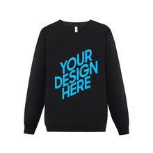 Cargar imagen en el visor de la galería, Sudadera para Mujer de Algodón Cuello Redondo Casual FS0816014 Personalizada con Impresión Delantera con Foto Logo Patrón Texto