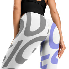 Cargar imagen en el visor de la galería, Leggings Deportivos de Yoga Mallas Largas de Fitness Ejercicio de Cintura Alta para Mujer SY010 Personalizados con Impresión Completa de múltiples imágenes con Foto Logo Patrón Texto