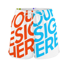 Cargar imagen en el visor de la galería, Pantalones de playa / shorts de baño cortos de secado rápido para mujer YH32 Personalizados con Impresión Completa de múltiples imágenes con Foto Logo Patrón Texto