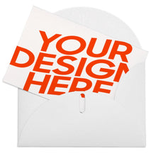 Cargar imagen en el visor de la galería, Tarjeta de felicitación tarjeta postal tarjeta foto en versión horizontal personalizada con logotipo de texto de patrón de fotos