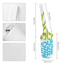 Cargar imagen en el visor de la galería, Bolsa de almacenamiento plegable de lona para esterilla de yoga personalizado con patrón foto texto (impresión de imágenes múltiples)