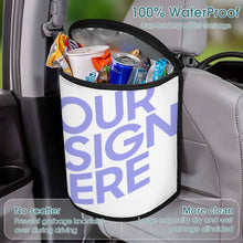 Cargar imagen en el visor de la galería, Bolsa de Basura del Coche / Cubo de Basura para Automóvil QC1104030 Personalizada Impresión Completa de Dos Imágenes con Foto Logo Patrón Texto