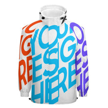 Cargar imagen en el visor de la galería, Chaqueta con Capucha Velcro de Deporte Multifuncional de Primavera Otoño Invierno para hombre A541 Personalizada con Impresión Completa de múltiples imágenes con Foto Logo Patrón Texto