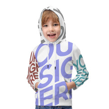Cargar imagen en el visor de la galería, Sudadera Casual con Capucha Infantil con Estampado para Niños Niñas Chicos Chicas YT1205070 Personalizada con Impresión Completa de múltiples imágenes con Foto Logo Patrón Texto