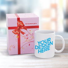 Cargar imagen en el visor de la galería, JJ0520024 Mug Blanco Taza con Impresión Parcial de Diseño Personalizado con Tus Fotos o Textos
