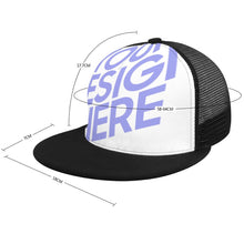 Cargar imagen en el visor de la galería, Gorra de Béisbol con Borde Plana Ajustable Snapback para Mujer Hombre FS0809061 Personalizada Impresión de Una Imagen con Foto Logo Patrón Texto