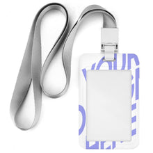 Cargar imagen en el visor de la galería, Tarjetero de identificación de plástico vertical de trabajo estudiante con cordón, JJ0529039 Personalizado con Impresión Completa con Foto Logo Patrón Texto