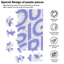Cargar imagen en el visor de la galería, Puzzle Rompecabezas Versión Vertical de Madera Reutilizable para Niños Adolescentes Adultos GY0907012 Personalizado con impresión completa con Foto Texto Patrón