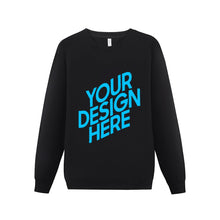 Cargar imagen en el visor de la galería, Sudadera cuello redondo de algodón para Hombres FS0816013 Personalizada con Impresión Delantera con Foto Logo Patrón Texto