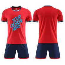 Cargar imagen en el visor de la galería, JG6319 Uniforme de Fútbol para Adultos con Diseño Personalizado Personalizada de Tus Nombres o Fotos