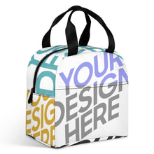 Cargar imagen en el visor de la galería, Bolsa de Almuerzo / Lonchera Térmica con Bolsillo Grande de Comida para Oficina Escuela para Mujer Hombre Niños XB0602049 Personalizada Impresion Completa de Múltiples Imágenes con Foto Logo Patrón Texto