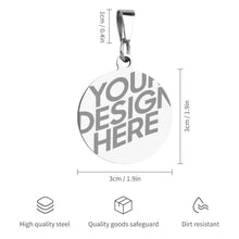 Cargar imagen en el visor de la galería, Tarjeta de Identificación para Perro Gato / Placa Etiqueta de Mascota CW1501014 Personalizada Impresion Completa de Dos Imágenes con Foto Logo Patrón Texto