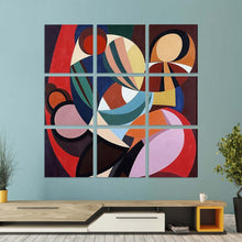 Cargar imagen en el visor de la galería, Impresión de Diseño de Múltiples Imágenes, Póster Cuadro Pintura Colgante, 9 paneles, arte de pared para el hogar, Pintura en Lienzo de 9 partes (Cuadrado) GY0903236 Personalizado Personalizada con Foto, Texto o Logo