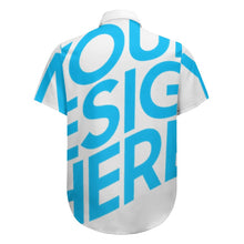 Cargar imagen en el visor de la galería, Camisa regular casual de manga corta para hombre 3M37 Personalizada con Impresión Completa de una imagen con Foto Logo Patrón Texto