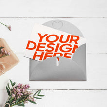 Cargar imagen en el visor de la galería, Tarjeta de felicitación tarjeta postal tarjeta foto en versión horizontal personalizada con logotipo de texto de patrón de fotos