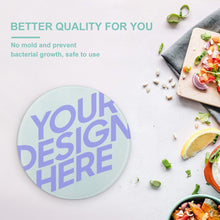 Cargar imagen en el visor de la galería, Tabla de Cortar Redonda / Tabla de Corte de Vidrio Templado para Cocina Hogar JJ0522208 Personalizada Impresion Completa de Una Imagen con Foto Logo Patrón Texto