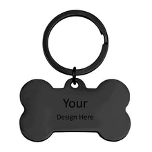 Cargar imagen en el visor de la galería, Llavero Redondo / Llavero de Hueso / Corazón / Gato / Estrella JJ0529156 Grabado Personalizado con Texto Nombre