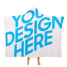 Cargar imagen en el visor de la galería, Manta con Capucha de Alta Calidad con Personalizado Personalizada con Foto, Texto o Logo