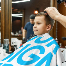 Cargar imagen en el visor de la galería, Capa Peluquería Infantil Bata de Corte de Pelo Delantal Impermeable de Afeitar Salón para Niños JJ0522084 Personalizada Impresion Completa de Una Imagen con Foto Logotipo Patrón Texto