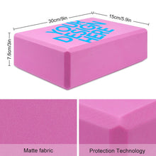 Cargar imagen en el visor de la galería, Ladrillo de Yoga con Diseño Personalizado con Tu Patrones o Textos Online