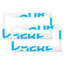 Cargar imagen en el visor de la galería, Marco de placa de matrícula de aluminio con cuatro orificios redondos (un par) QC1101013 Personalizado Personalizada con Foto, Texto o Logo