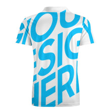 Cargar imagen en el visor de la galería, Polo de manga J62T corta para niño pequeño personalizado con patrón foto texto (impresión de imagen única)