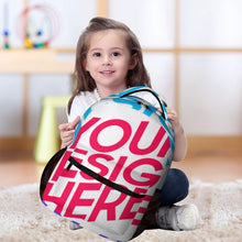 Cargar imagen en el visor de la galería, Mochila con impresión de múltiples imágenes de alta calidad, mochila escolar para niños, personalizada con fotos, patrón, texto