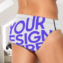 Cargar imagen en el visor de la galería, Calzoncillos Slip / Ropa Interior ajustados con estampado de Hombre K44 Personalizados con Impresión Completa de múltiples imágenes con Foto Logo Patrón Texto