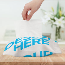 Cargar imagen en el visor de la galería, Funda de Pañuelo de Papel de Lino y Algodón con Diseño Personalizado Personalizada de Tus Imágenes o Nombres