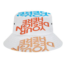 Cargar imagen en el visor de la galería, Sombrero de Pescador / Cubo para Mujer Hombre FS0809027 Personalizado con Impresión de Cinco Imágenes con Fotos Patrón Texto Logo