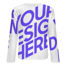 Cargar imagen en el visor de la galería, Camisa Henley para hombre A37L camisa de manga larga con cuello redondo y tapeta con botones personalizado con patrón foto texto (impresión de imagen única)