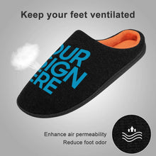 Cargar imagen en el visor de la galería, Pantuflas de Algodón Avanzado para Hombre con Diseño Personalizado Personalizada de Tus Fotos o Textos