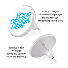 Cargar imagen en el visor de la galería, Aretes de Aleación con Impresión Directa UV de Diseño Personalizado con Tu Texto y Foto