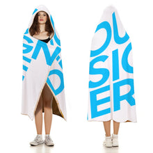 Cargar imagen en el visor de la galería, Manta con Capucha de Alta Calidad con Personalizado Personalizada con Foto, Texto o Logo