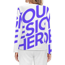 Cargar imagen en el visor de la galería, Top de pijama de mujer AL en calidad soft personalizado con patrón foto texto (impresión de imagen única)
