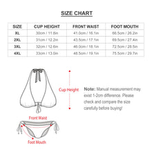 Cargar imagen en el visor de la galería, Bikini en Talla Grande Triángulo Conjunto BK2131 Personalizado con Impresión Completa de una sola imagen con Foto Logo Patrón Texto