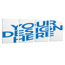 Cargar imagen en el visor de la galería, Cuadro Colgante 2:3 Vertical con Diseño Cuádruple de Una Sola Imagen con Diseño Personalizado Personalizada de Tus Fotos o Nombres