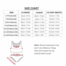 Cargar imagen en el visor de la galería, Traje de Baño con Tirantes de Moda para Niñas NT022 Personalizado con Impresión Completa con Foto Logo Patrón Texto