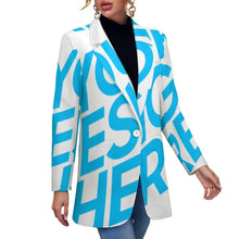 Cargar imagen en el visor de la galería, Traje / Blazer Top casual de moda para mujer NZ2205246 Personalizada con Impresión Completa de una imagen con Foto Logo Patrón Texto