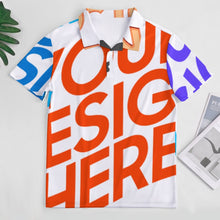 Cargar imagen en el visor de la galería, Polo recto de manga corta para mujer B613 personalizado con patrón foto texto (impresión de imágenes múltiples)