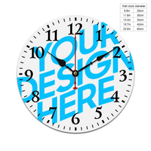 Cargar imagen en el visor de la galería, Reloj en Pared de Madera con Impresión UV GY0903007 de Diseño Personalizado con Tus Imágenes o Nombres