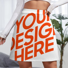 Cargar imagen en el visor de la galería, Falda Mini / Falda corta Sexy Estampado para mujer ALQ Personalizada con Impresión Completa de múltiples imágenes con Foto Logo Patrón Texto