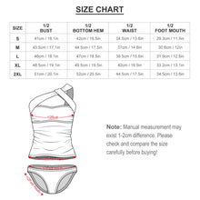 Cargar imagen en el visor de la galería, Novedad de 2024 conjunto de 2 piezas traje de baño Tankini Sexy para mujer SDS2002 personalizado con patrón foto texto (impresión de imagen única)