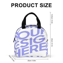 Cargar imagen en el visor de la galería, Bolsa Grande de Almuerzo Reutilizable con Bolsillo / Bolsa Térmica de Almuerzo Aislada XB0602049 Personalizada Impresion Completa de Una Imagen con Foto Logo Patrón Texto