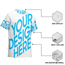 Cargar imagen en el visor de la galería, Camiseta manga corta con estampado para niños adolescentes FS0803092 Personalizada con Impresión Completa con Foto Logo Patrón Texto