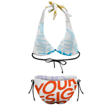 Cargar imagen en el visor de la galería, Bikini / Traje de baño Triángulo Sexy de mujer BK2131 Personalizado con Impresión Completa de múltiples imágenes con Foto Logo Patrón Texto