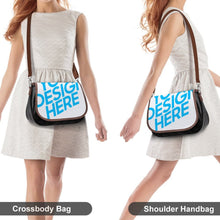 Cargar imagen en el visor de la galería, Bolso de Cuero PU de Inyección Directa con Diseño Personalizado de Tu Texto o Imagen