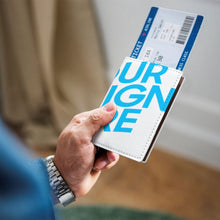 Cargar imagen en el visor de la galería, Funda protectora para pasaporte de PU con impresión completa personalizado con patrón foto texto